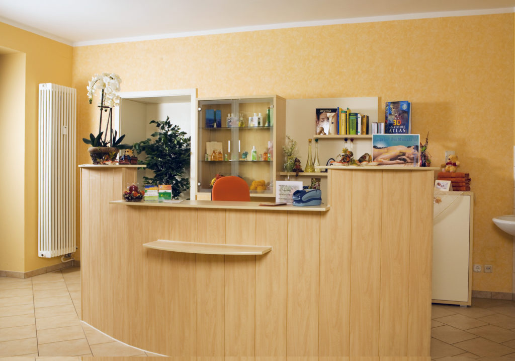 Empfangsbereich Physiotherapie